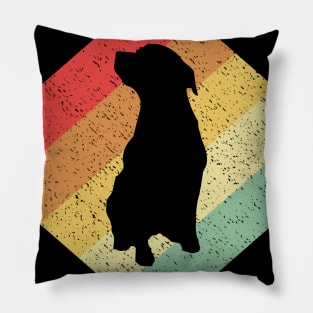 Retro Vintage 80s Dog Gift For Dogs Owners and Dog Lovers Pillow