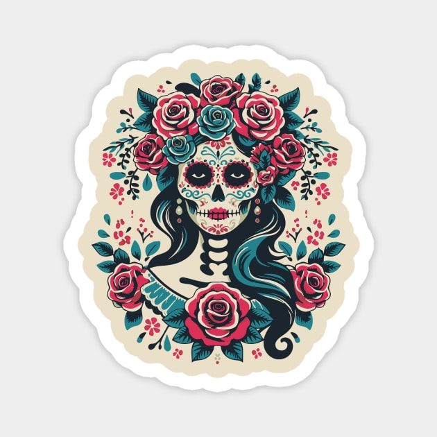 santa muerte Magnet by lkn