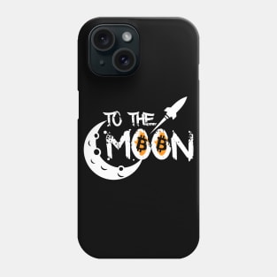 Bitcoin to the Moon Phone Case