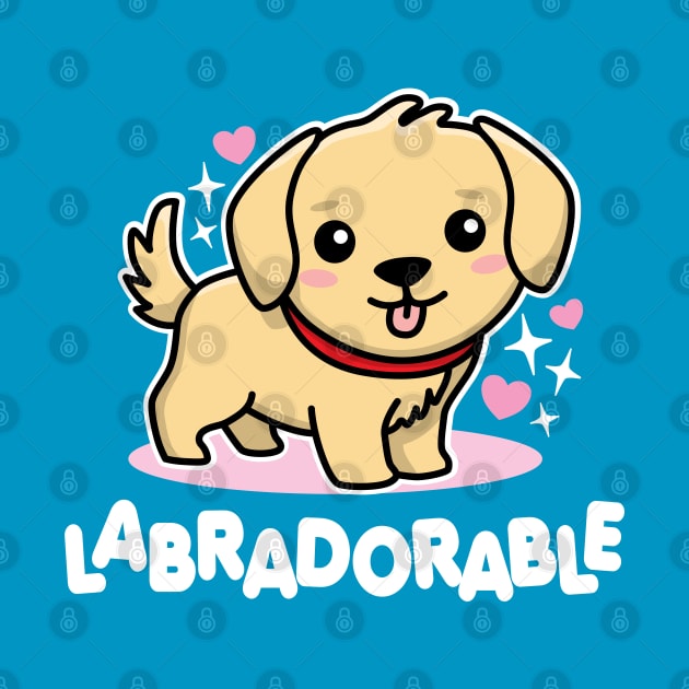 Labradorable Cute Kawaii Labrador Dog by DetourShirts