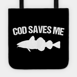 Cod Saves Me Cod Fish Tote