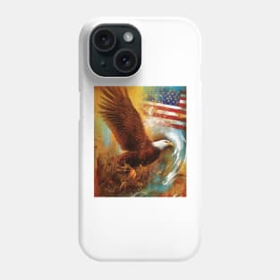 Patriotic Fusion Abstract Art Surrealistic Style Original Artwork Gift Ideas 02 Phone Case