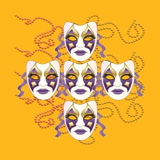 Masks and Beads with Transparent Background T-Shirt