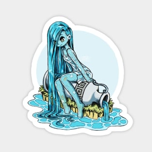 aquarius water nymph Magnet