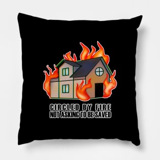 Burning house Pillow