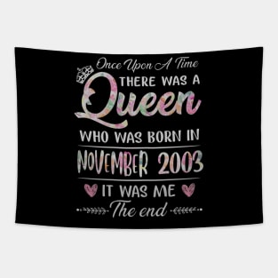 Girls 17th Birthday Queen November 2003 17 Years Old Tapestry