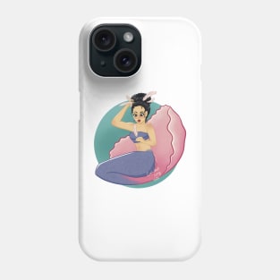 Mermaid and Feathers Phone Case