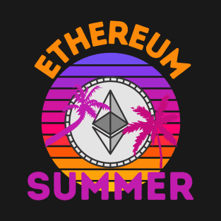 Ethereum Summer Retro Sunset T-Shirt