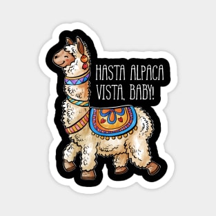 Hasta Alpaca Vista Baby Llama Magnet