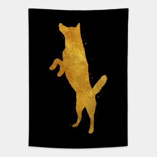 Siberian Husky golden art Tapestry