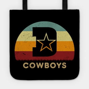 Retro Sunset - Dallas Cowboys Initial D Tote