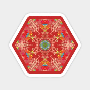 Summer Snowflake Magnet