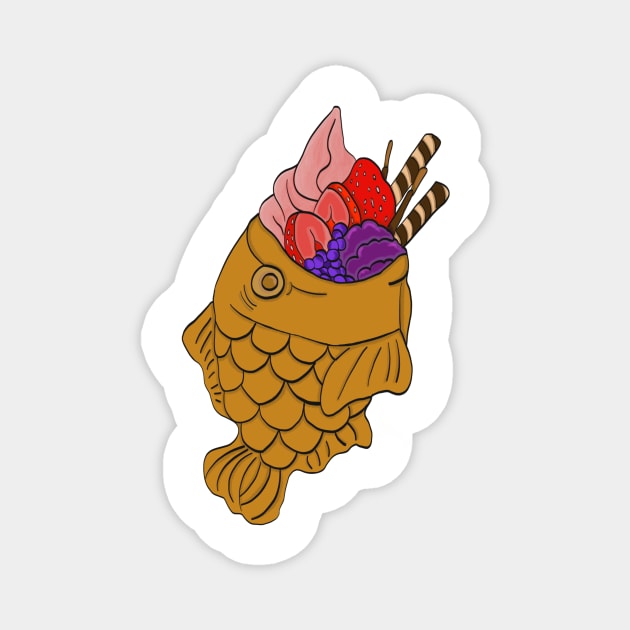 Taiyaki Magnet by Beni-Shoga-Ink