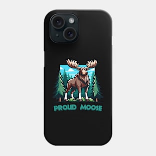 Majestic Forest Moose Phone Case