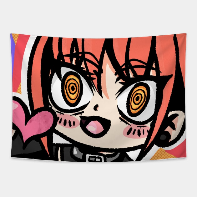 Anime cartoony 7 Tapestry by _1.art_shop