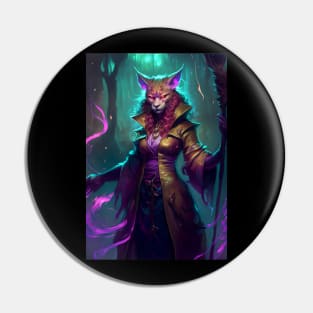 Female Caracal Warlock Pin