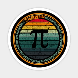 Vintage PI Day Math 3.14 Number PI Lover Magnet