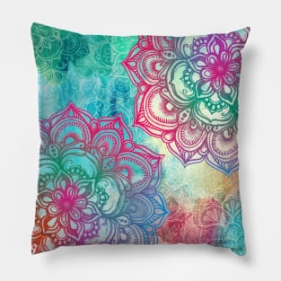 Round and Round the Rainbow Pillow