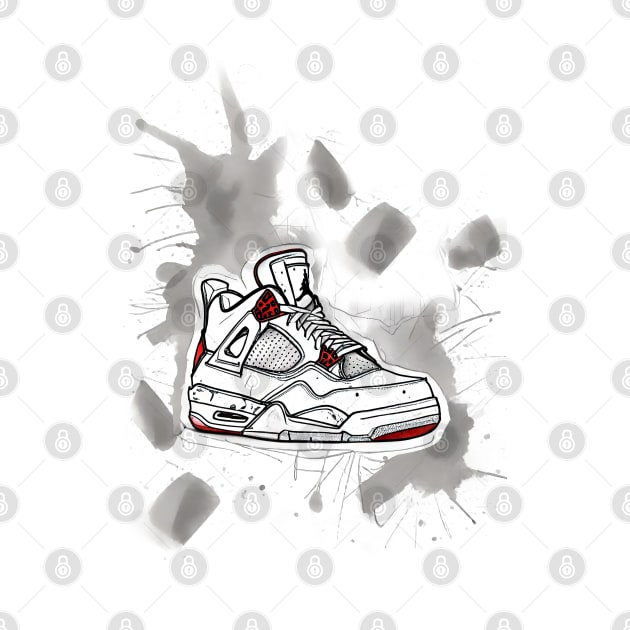 AJ IV - Sketch ! Grey Clouds ! HOT WEAR !!! by Buff Geeks Art