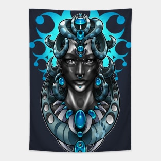 Moon Priestess Digital Design Tapestry