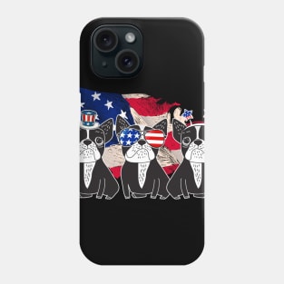 American Flag USA 4th of July French Bulldog Phone Case