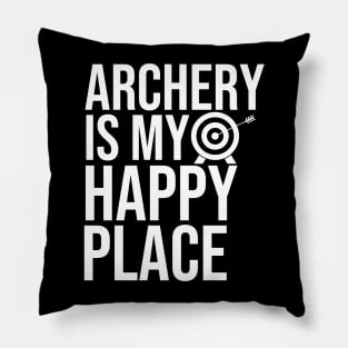 Archery Is My Happy Place Pillow