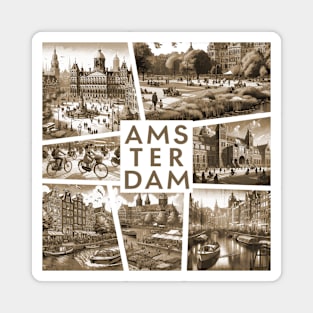 DUTCH CITY - AMSTERDAM - TRAVEL -2 Magnet