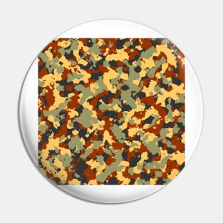 Brown Olive Camouflage Pin