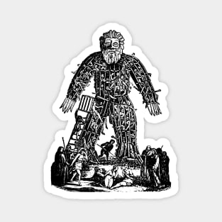 Wicker Man Vintage Illustration Magnet