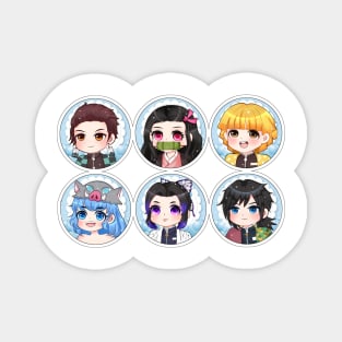 Kimetsu no Yaiba Tshirt Magnet