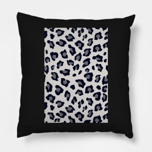 Gray Leopard Print Pillow