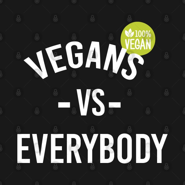 Vegan t-shirt vegans vs everybody unisex for men womens food vegetarian veganism by Walidanos