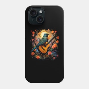 American Robin Playing Guitar Phone Case