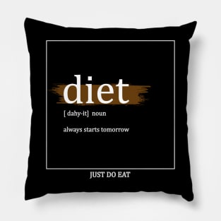 Diet White Pillow