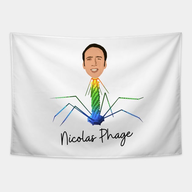 Nicolas Phage Bacteriophage Virus Tapestry by labstud