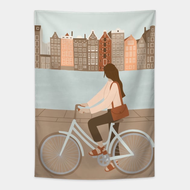 Amsterdam Tapestry by Happy Mouse Studio