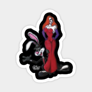 Jessica and Roger Rabbit Magnet