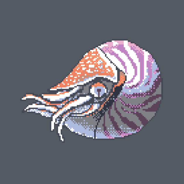 Pixel Nautilus by owlapin