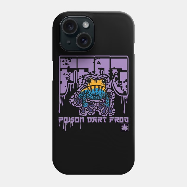 Poison dart frog - violet Phone Case by InnerYou