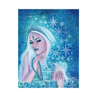 Khione goddess of snow by Renee Lavoie T-Shirt