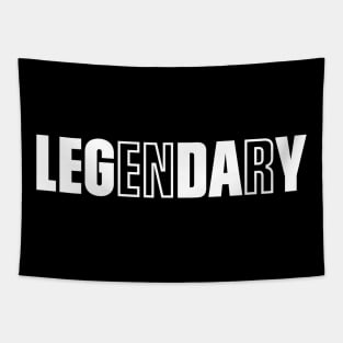 Legendary Leg Day Gym Bodybuilding Fitness Workout Quote Tapestry