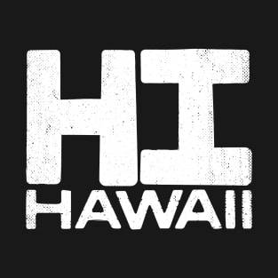 HI Hawaii State Vintage Typography T-Shirt