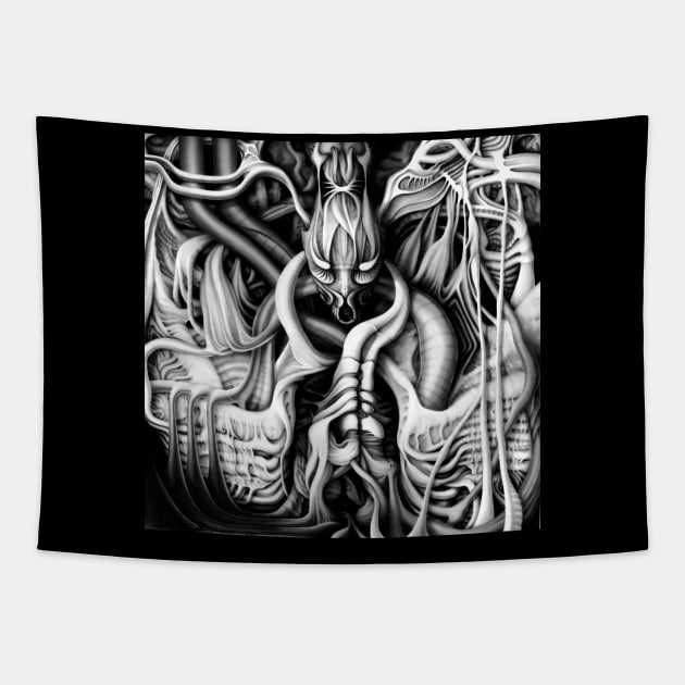 Alien Flesh 1 Tapestry by sandersart