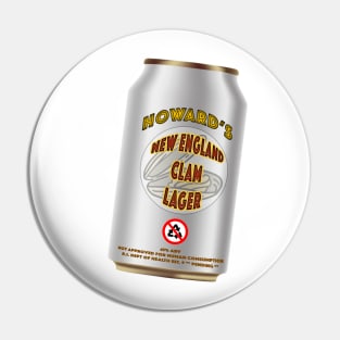 Howard's Clam Lager Pin