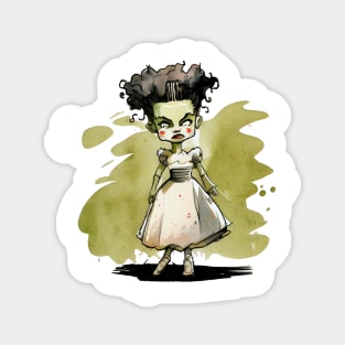 Cute Horror Icon Bride of Frankenstein Magnet