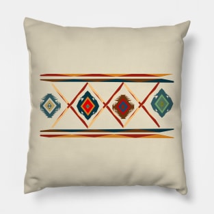 Southwestern Motif in Beige Pillow