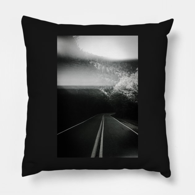 Road Less Traveled Pillow by Isla Creek Casuals