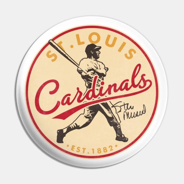 Retro St. Louis Cardinals 1 by Buck Tee Pin by Buck Tee