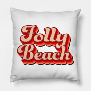 Folly Beach South Carolina Surf Surfing Pillow