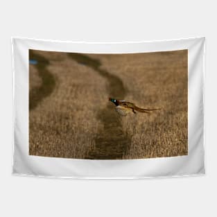 Pheasant in flight Tapestry